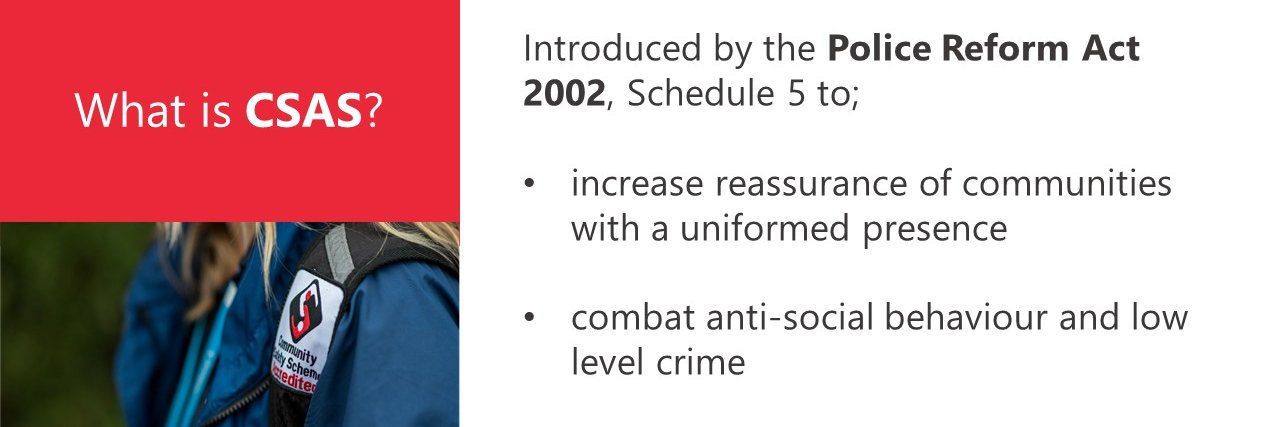 Devon and Cornwall Police CSAS Team banner