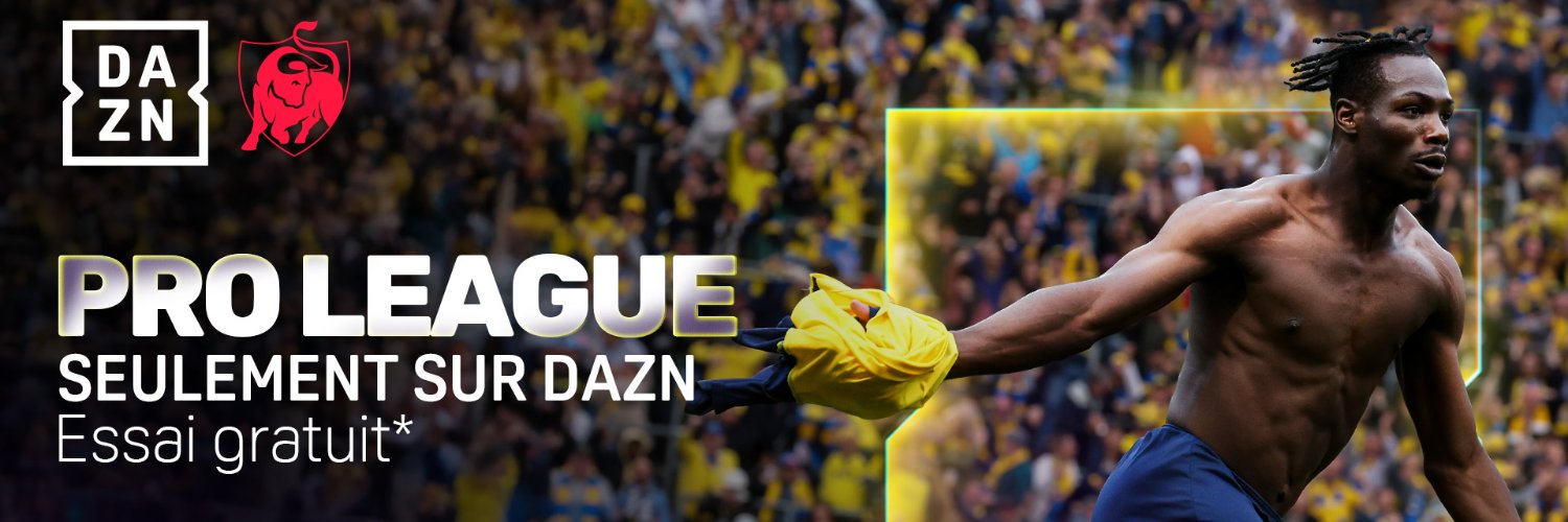 DAZN Belgique's banner