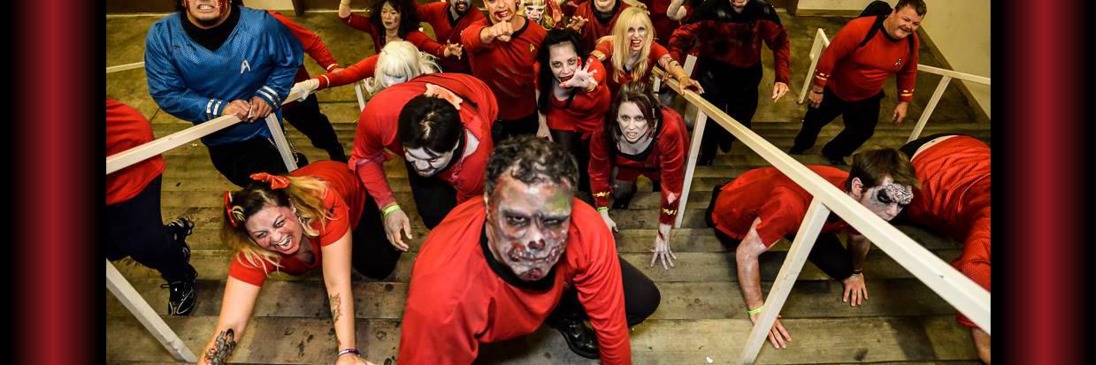 The Walking Red banner