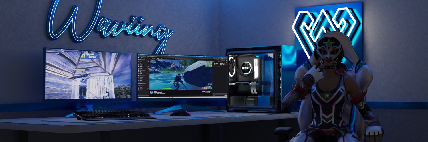 Waviing banner