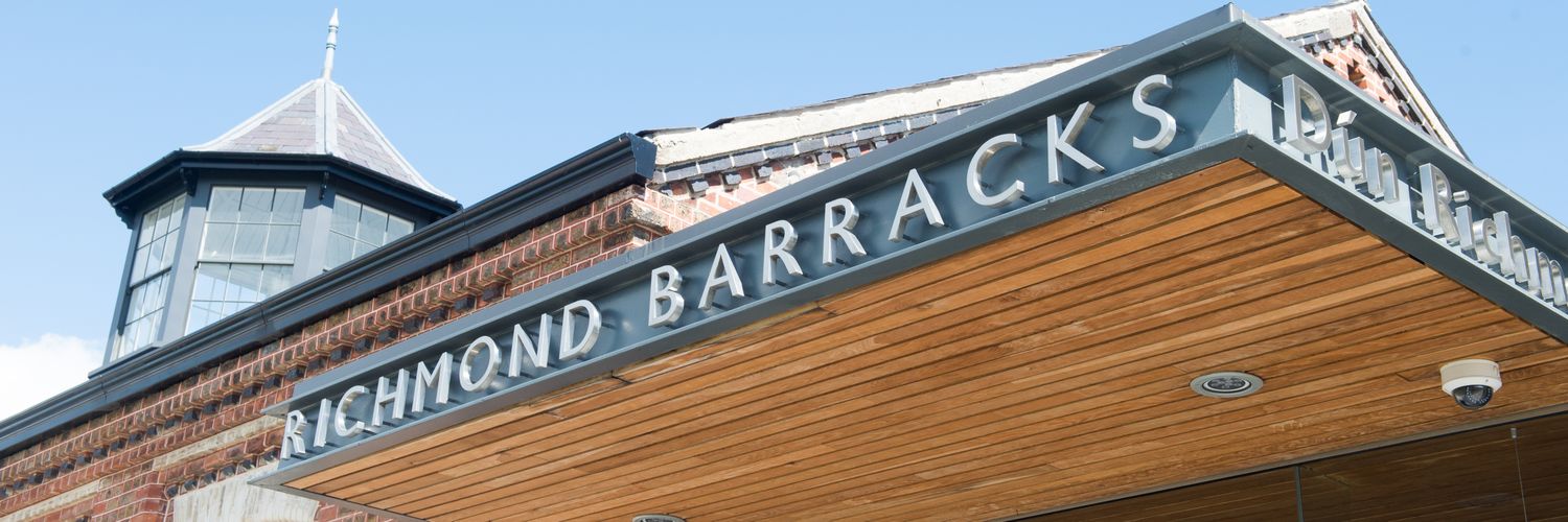 Richmond Barracks banner