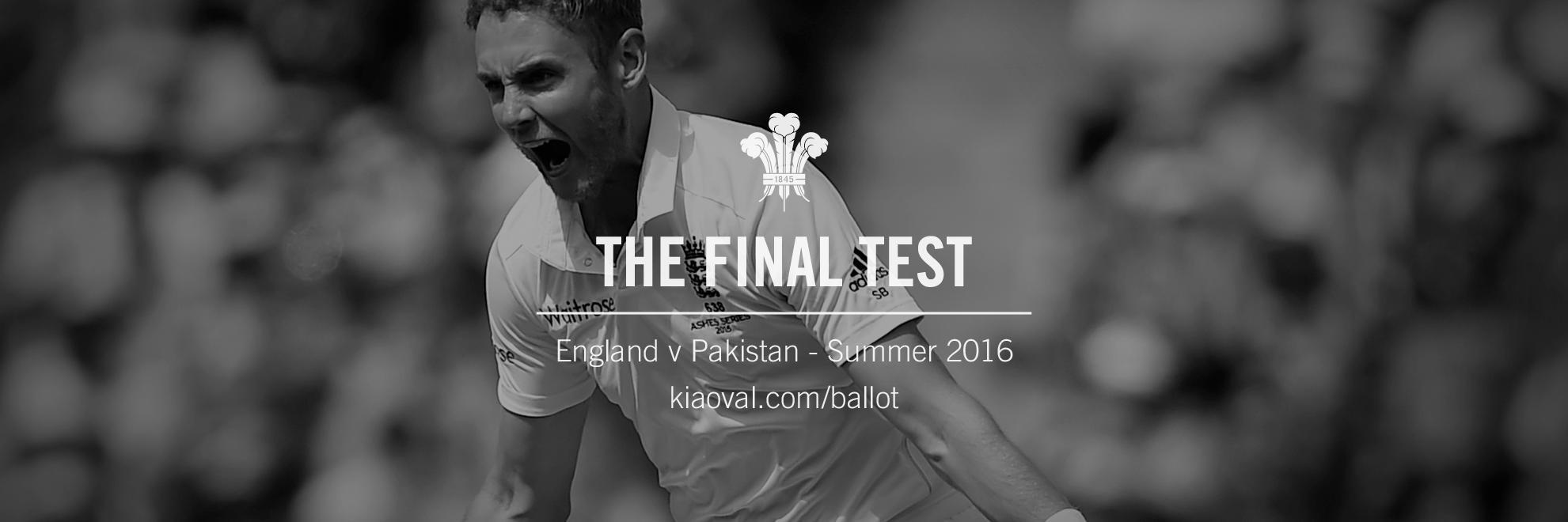 The Final Test banner