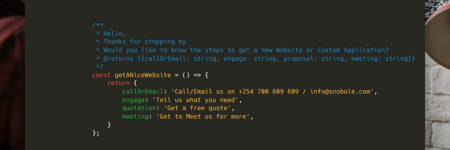 SnoboleSoftware's profile banner image