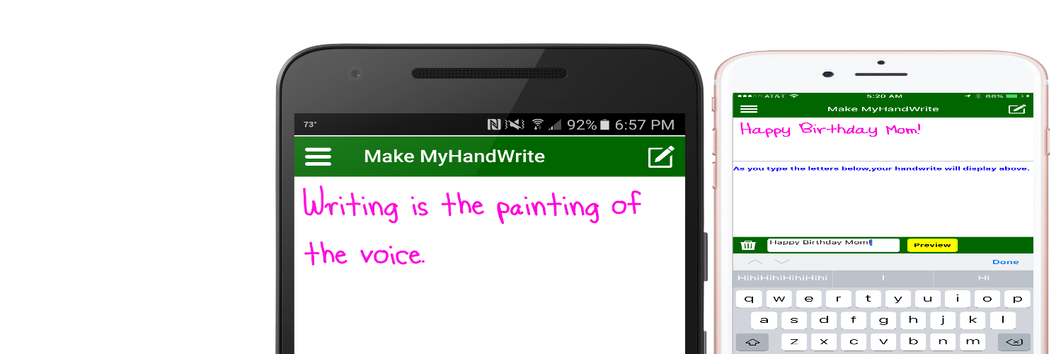 MyHandWrite App banner