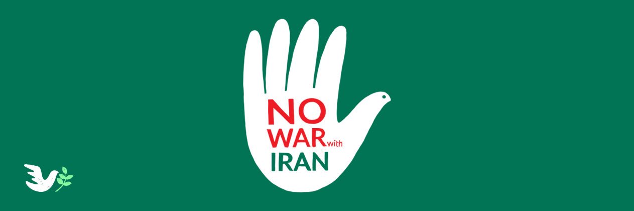 Peace for Iran banner