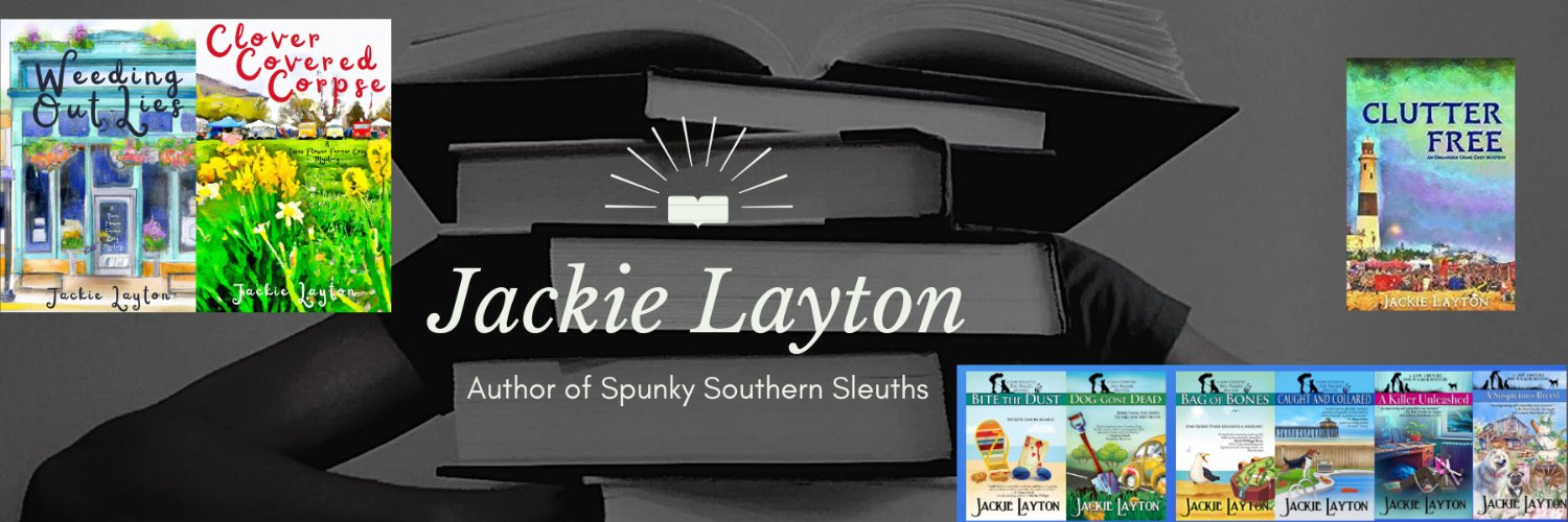 Jackie Layton Cozy Mystery Author banner
