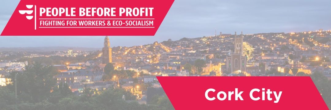 People Before Profit Cork banner