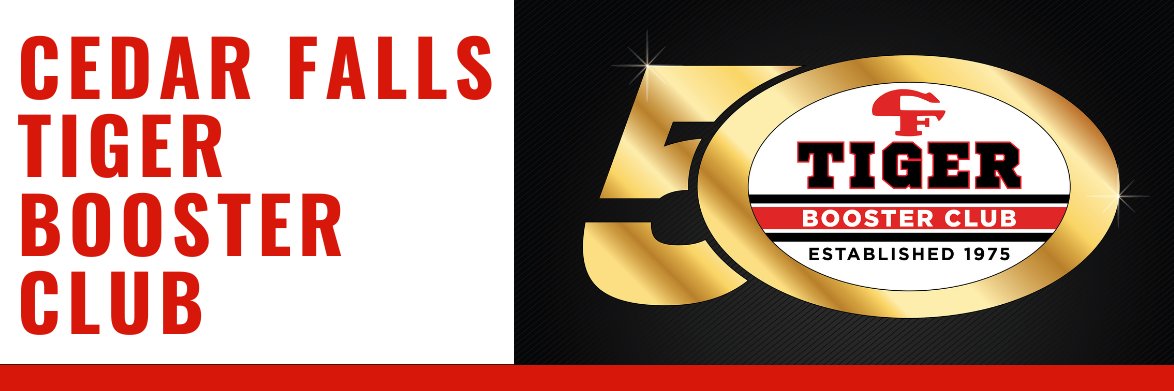 Cedar Falls Tiger Booster Club banner