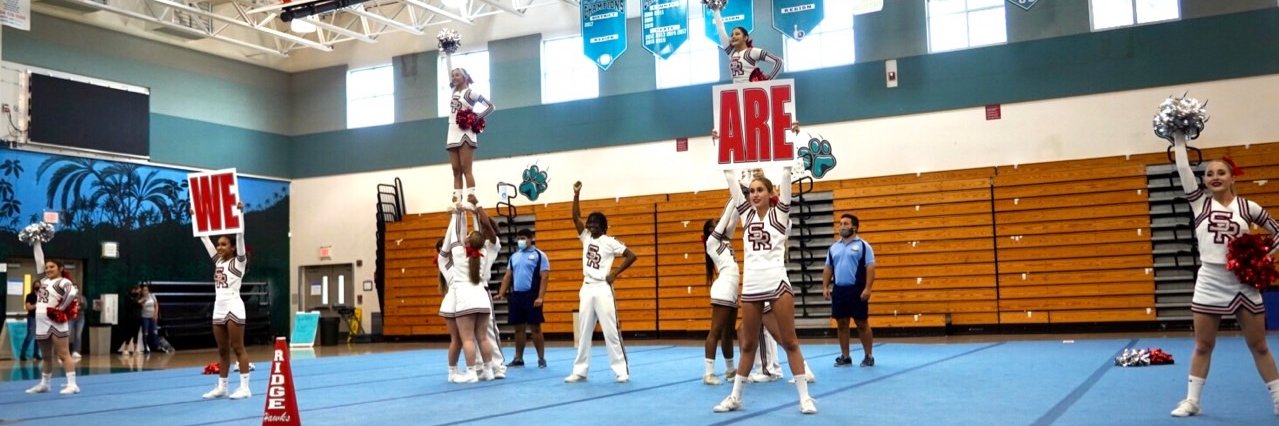 Seminole Ridge Cheer banner