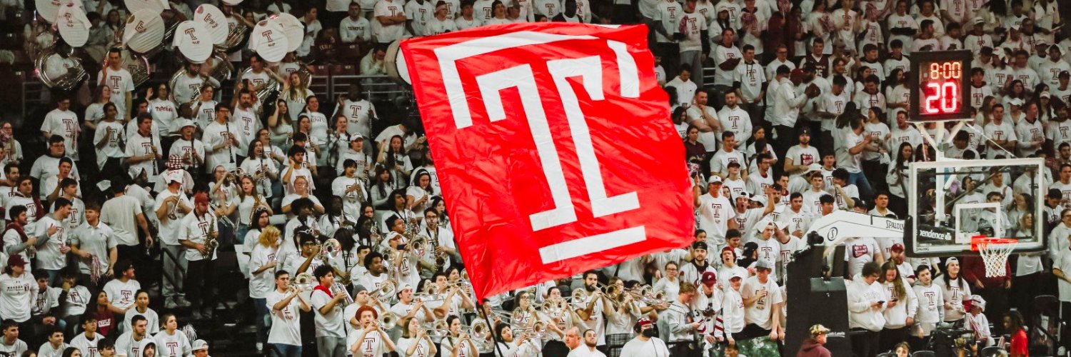 Temple Men's Basketball's banner