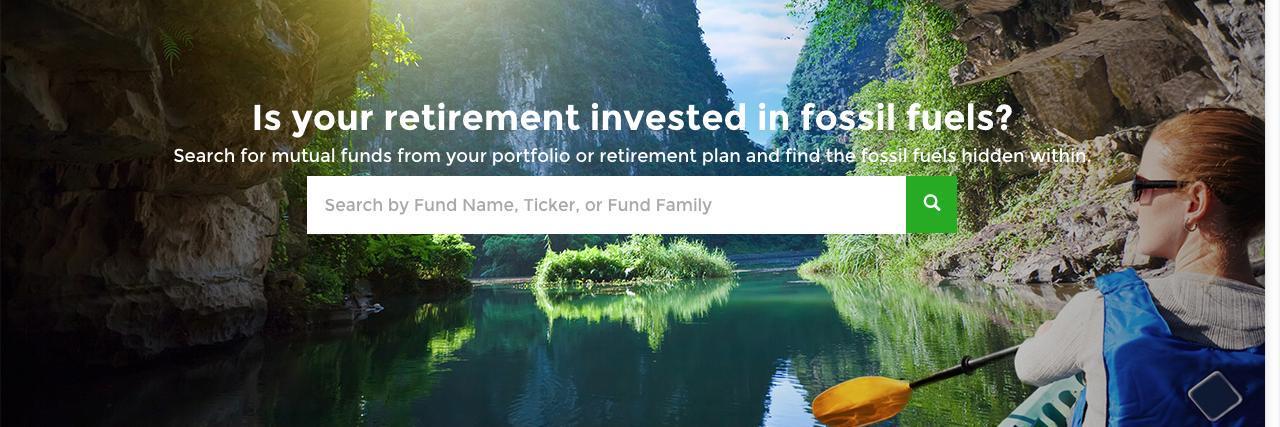 Fossil Free Funds banner