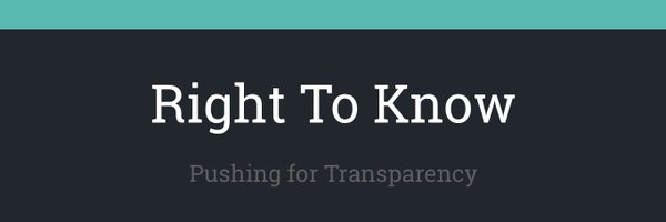 Right To Know Profile Banner