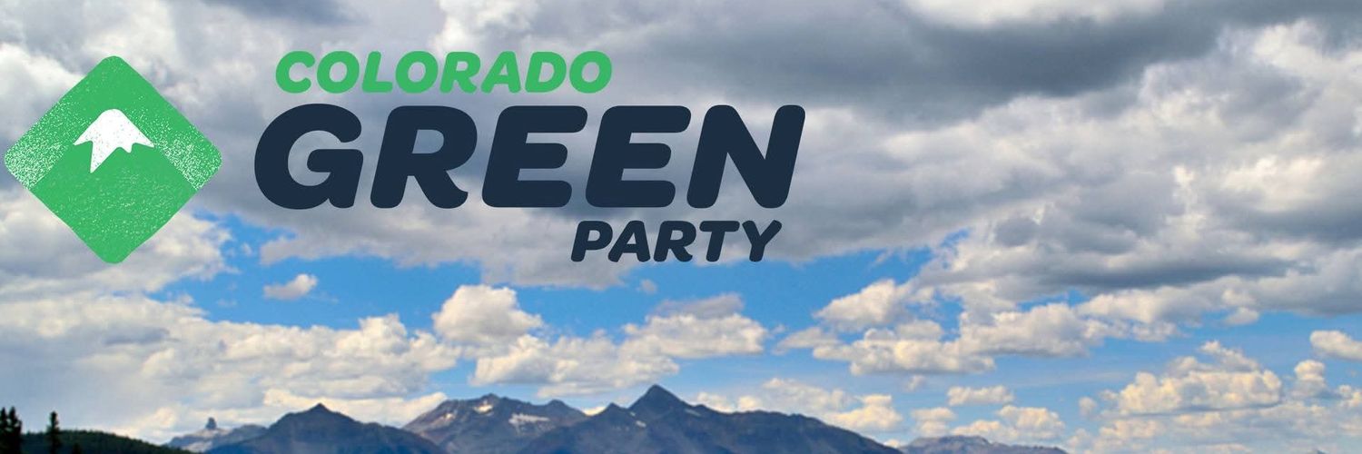 Green Party of Colorado's banner