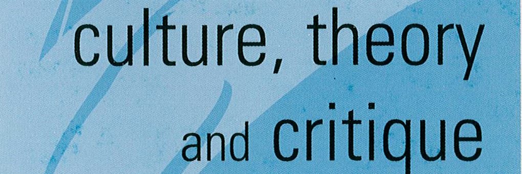 Culture, Theory and Critique banner