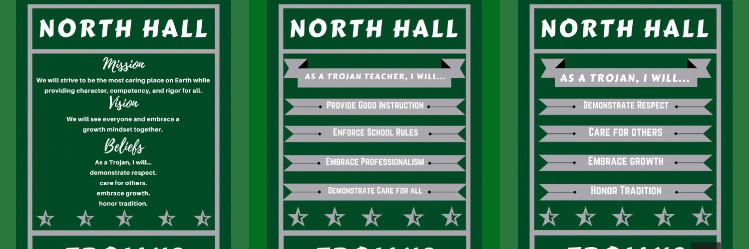 North Hall High banner