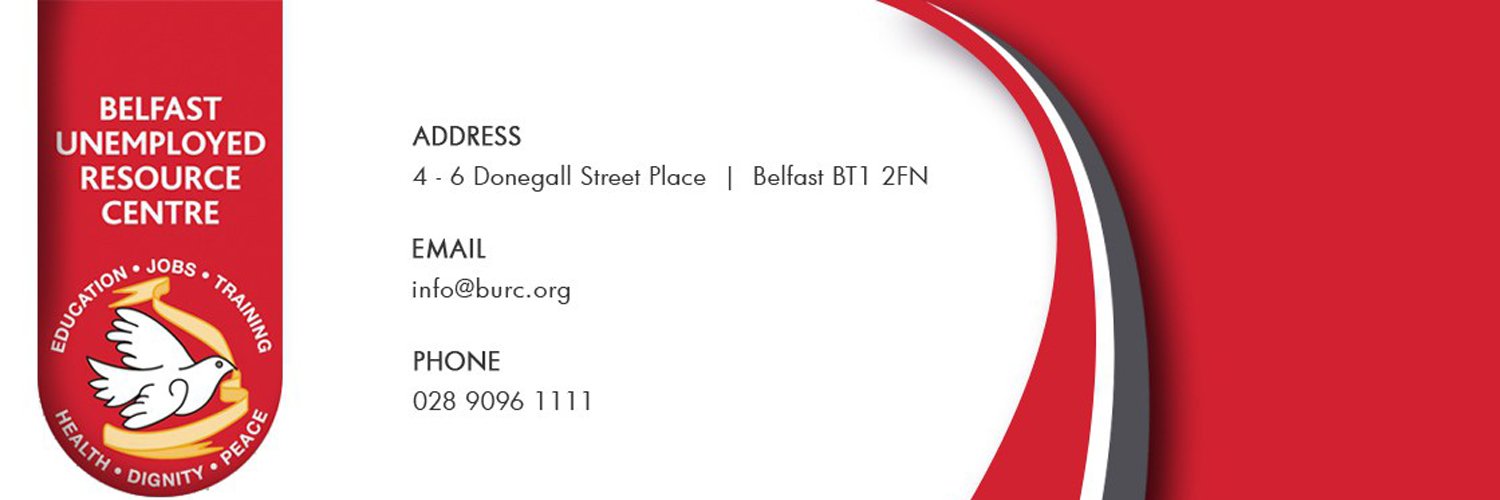BURC Belfast Unemployed Resource Centre banner