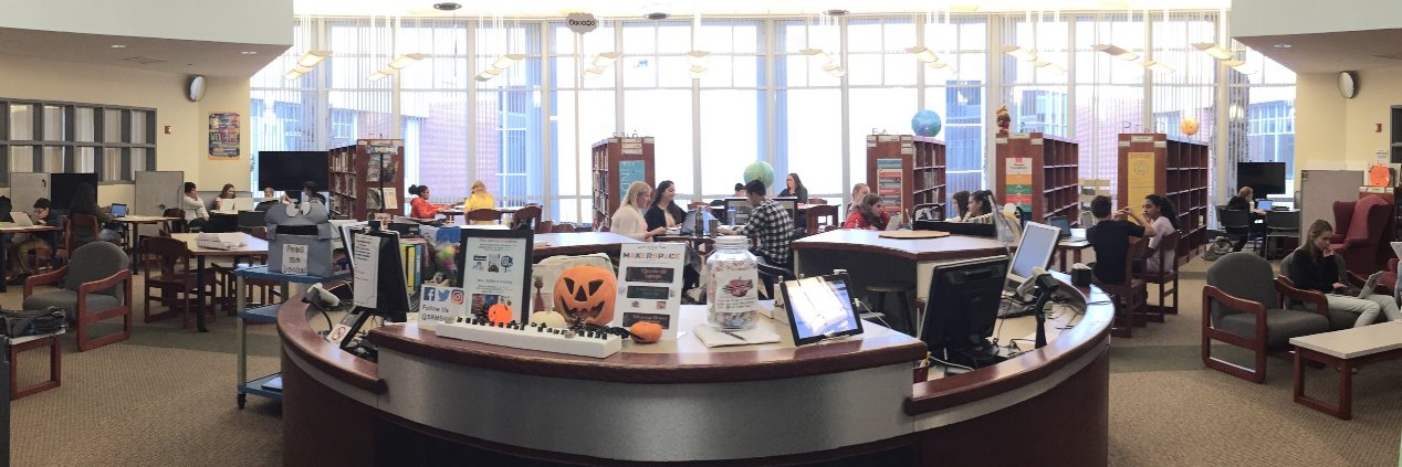 SRMS Library Learning Commons banner