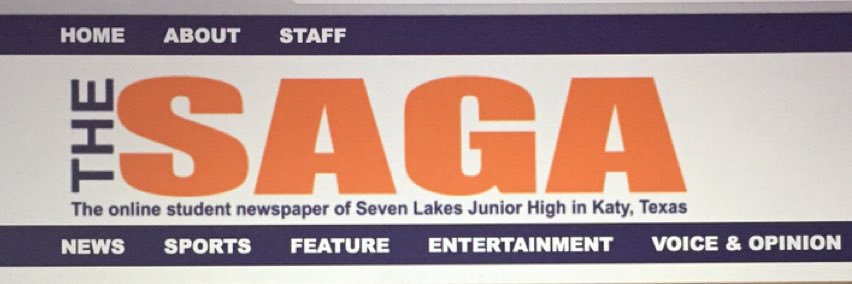 SLJH Saga Newspaper banner