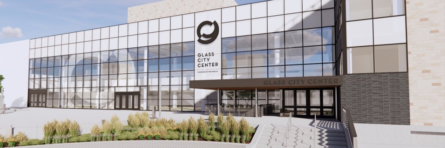 Glass City Center banner