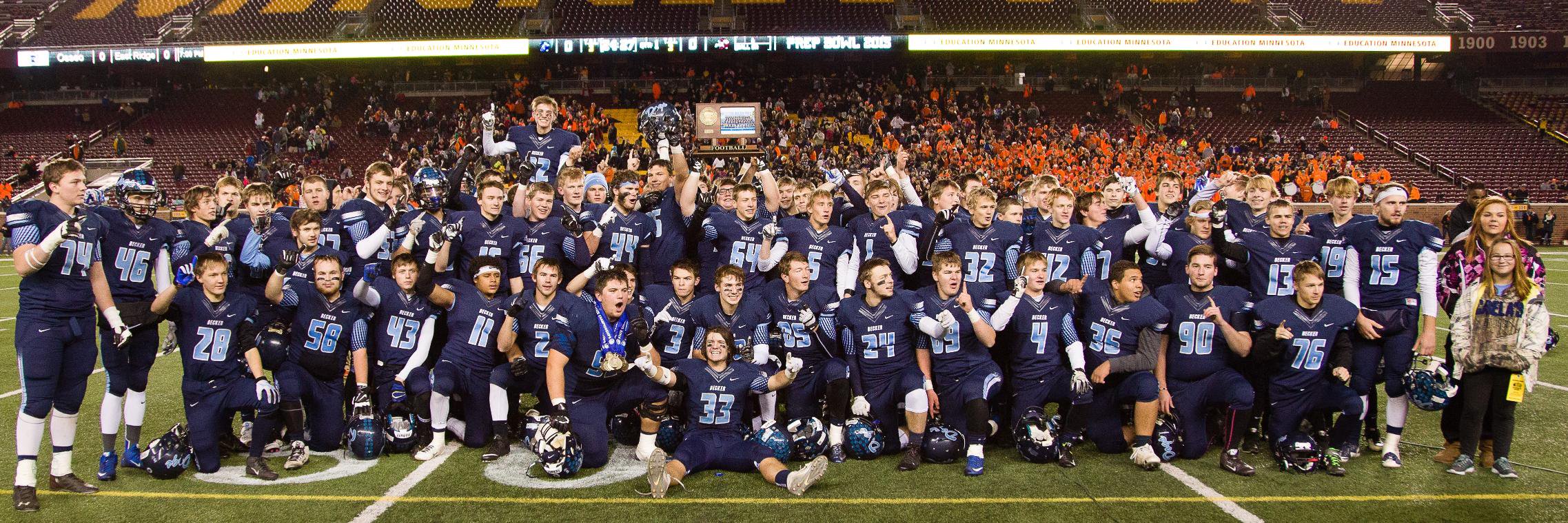 Becker Football MN banner