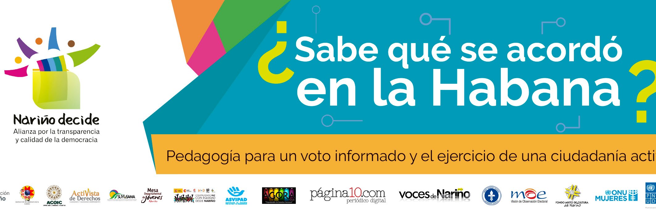 Nariño Decide banner
