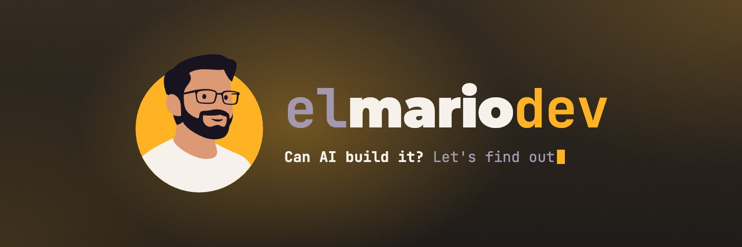 elmariodev's profile banner image
