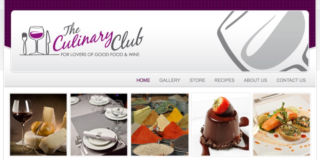 The Culinary Club banner