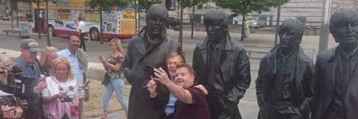 Official Beatles Statue banner