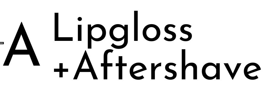 Lipgloss + Aftershave banner