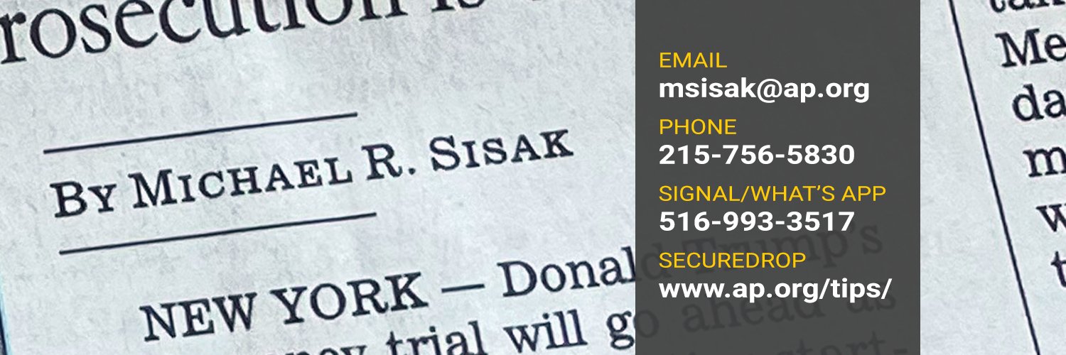 Mike Sisak's banner