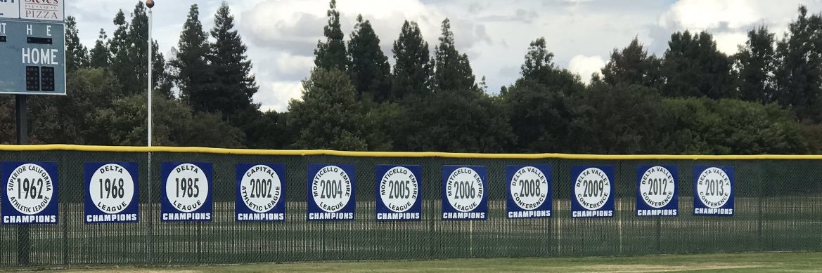 Davis High Baseball banner