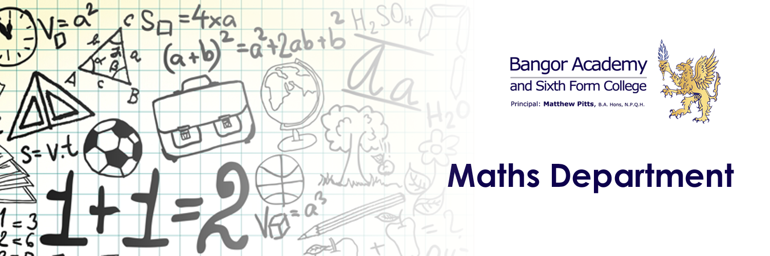 Maths Dept @ Bangor Academy banner
