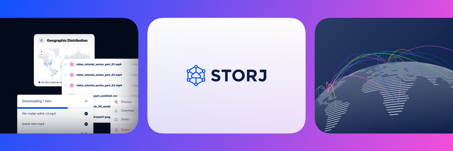 Storj's banner