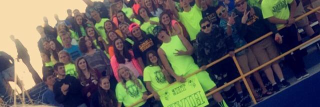 IHS Student Section banner