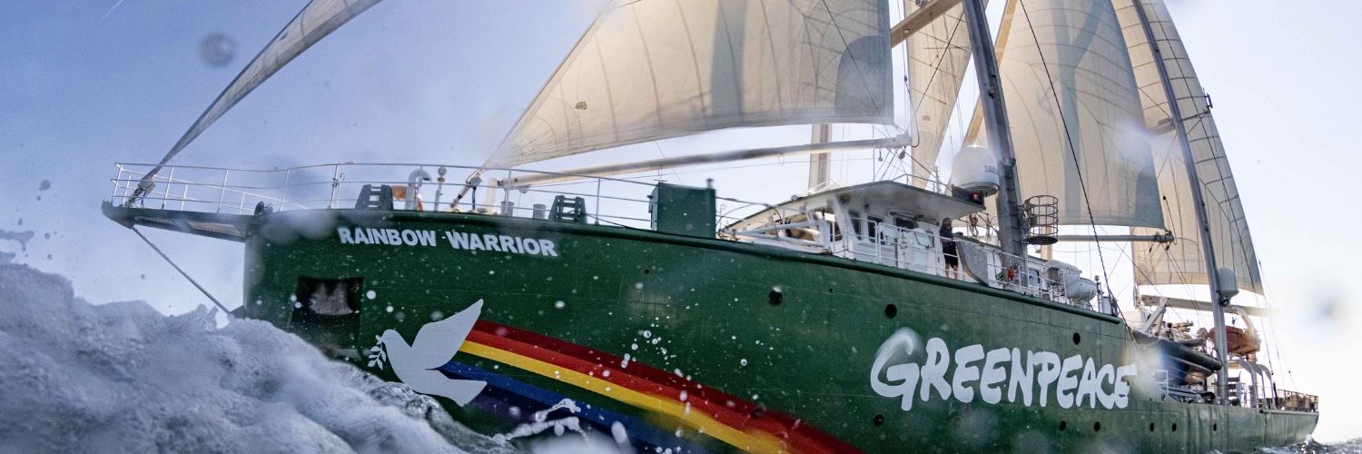 Greenpeace International's banner