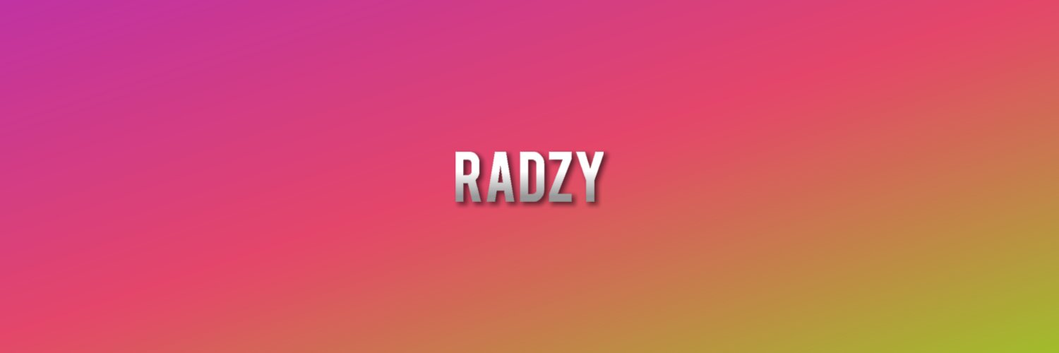 xRadzyx's profile banner image