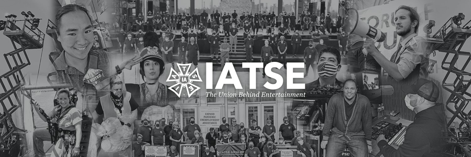 IATSE // #IASolidarity's banner