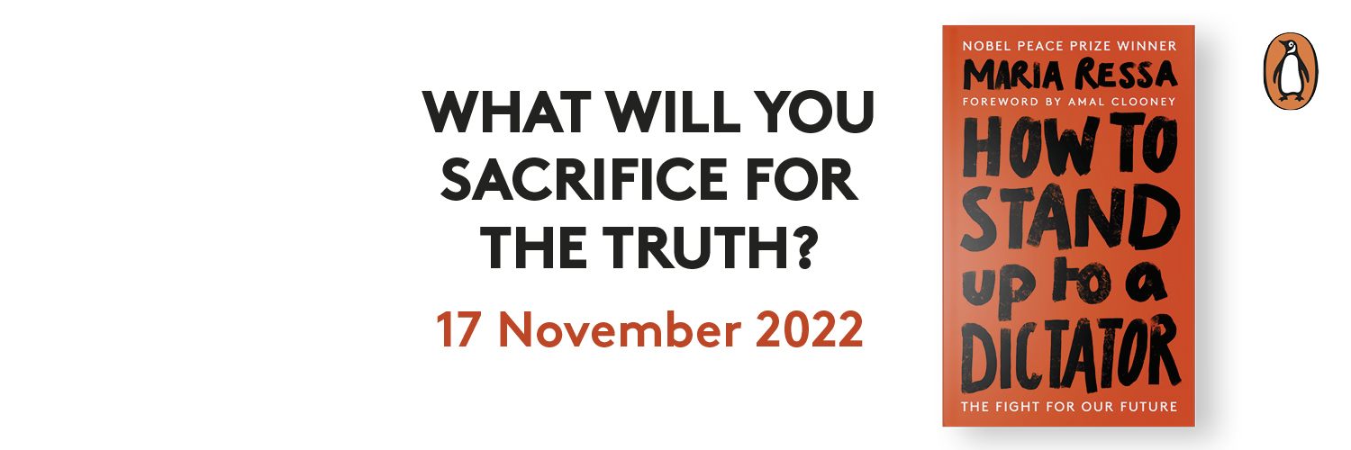 Maria Ressa's banner