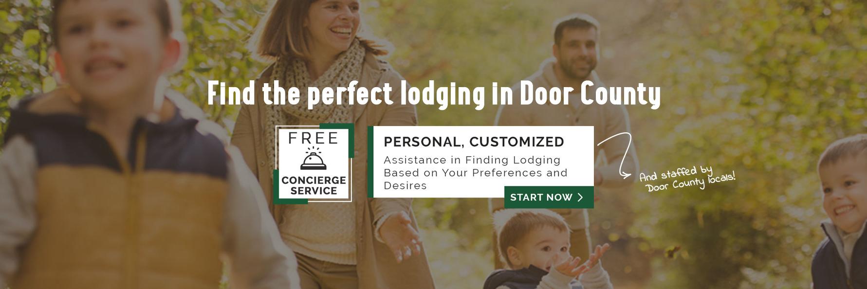 Door County Lodging banner