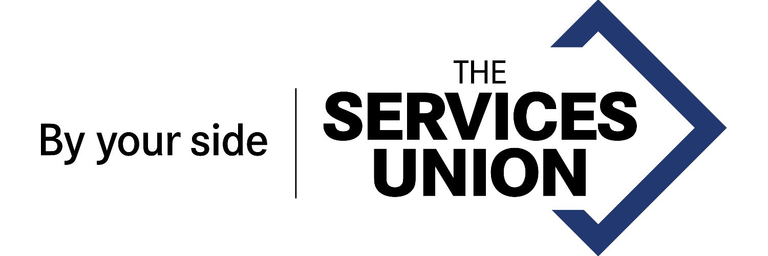 The Services Union banner