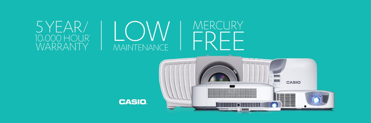 Casio Projectors banner