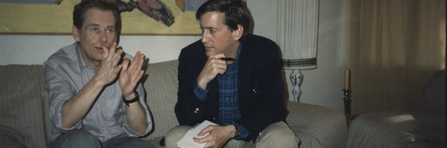 Walter Isaacson's banner