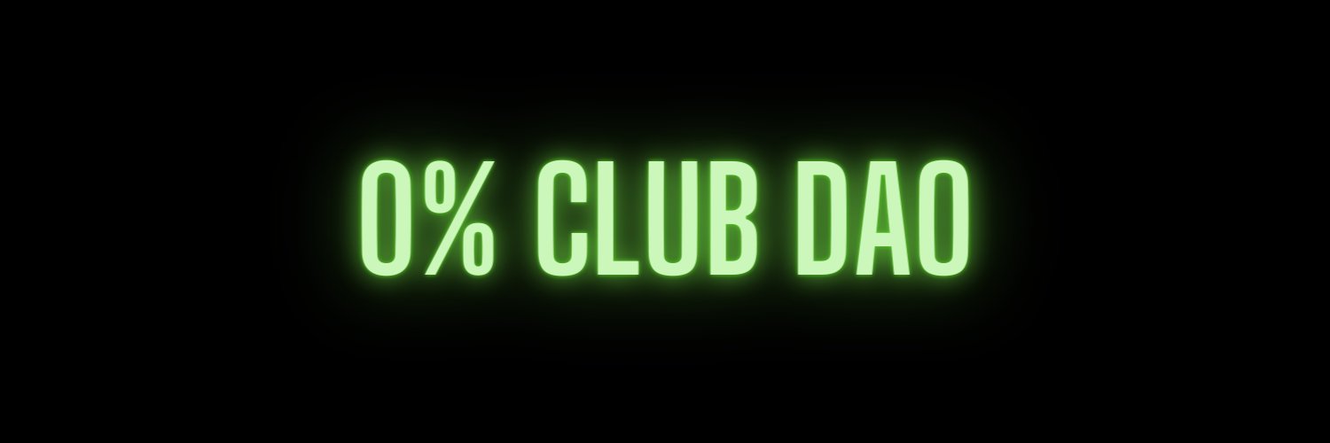 0% Club banner