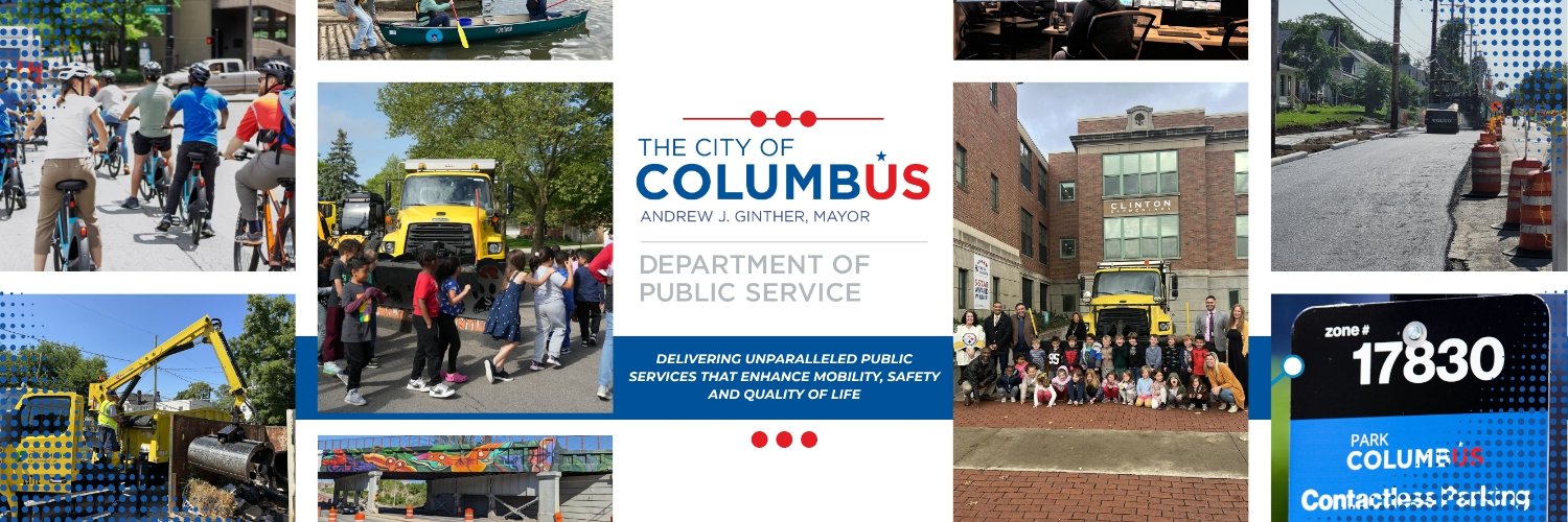 Columbus Dept. of Public Service banner