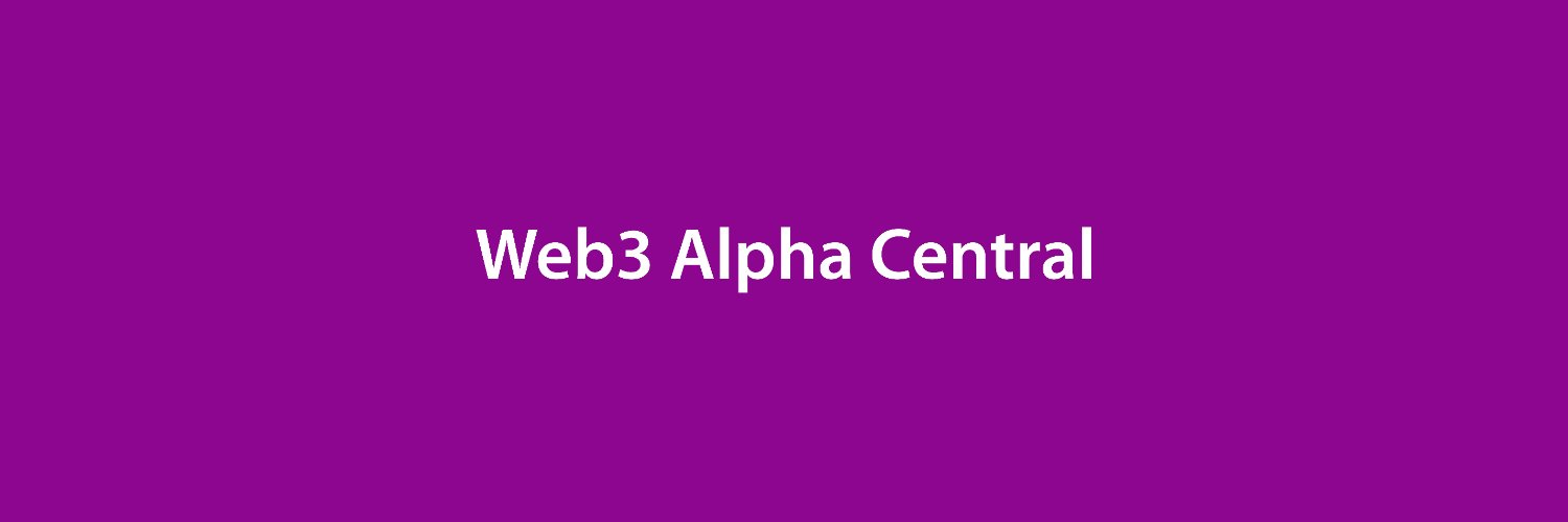 Web3 Alpha Central banner
