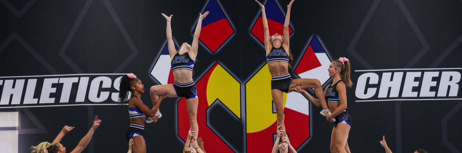 Cheer Athletics Denver banner