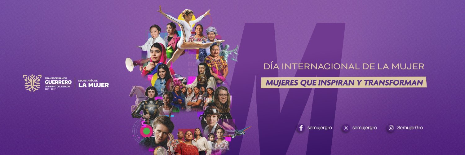 Secretaría de la Mujer Guerrero banner