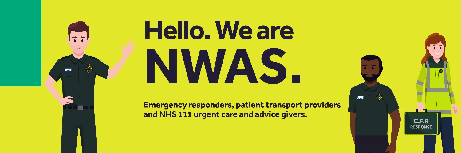 North West Ambulance Service's banner
