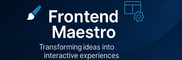 FrontendMaestro Profile Banner