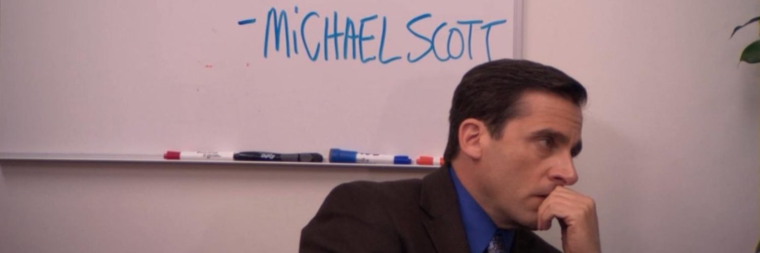 Michael Gary Scott, Dunder Mifflin (Parody) banner